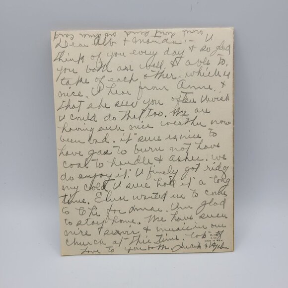 Vintage "A Joyous Christmas" Greeting Card Nativity Holy Family - Picture 4 of 6